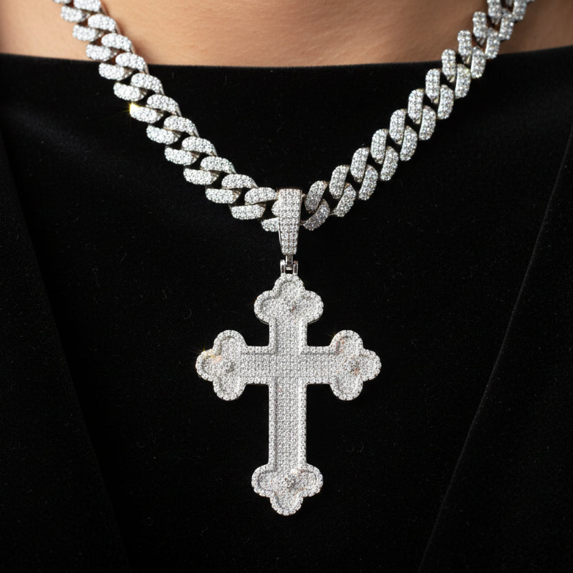 Moissanite 2.11 ctw Cross Pendant