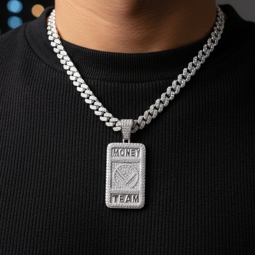 Moissanite 1.81ctw Money Team Pendant