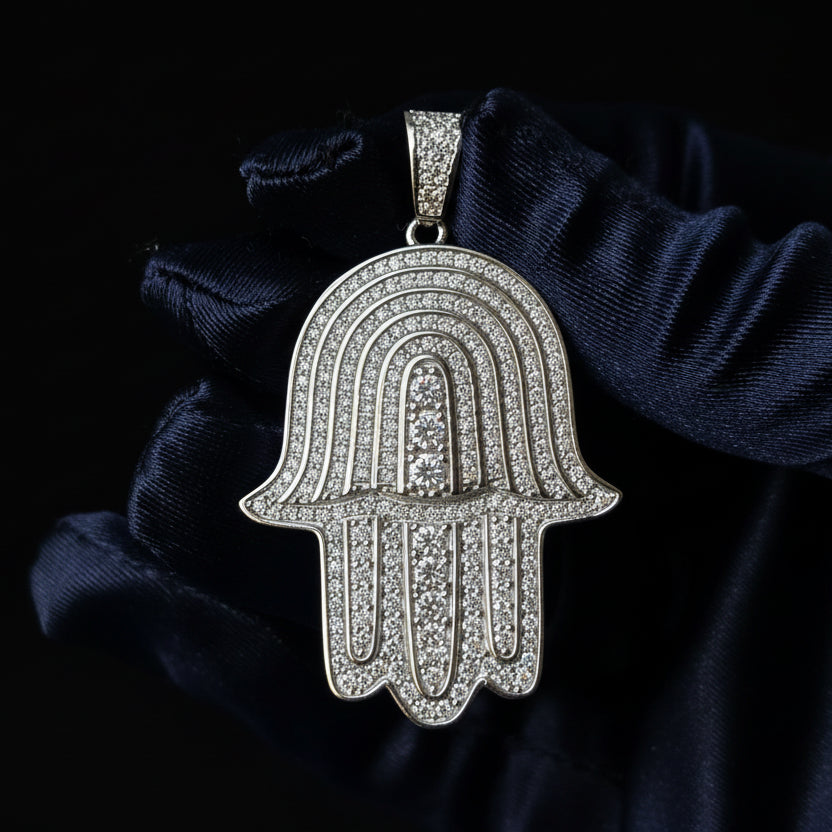 Moissanite 2.30 ctw Hamsa Pendant