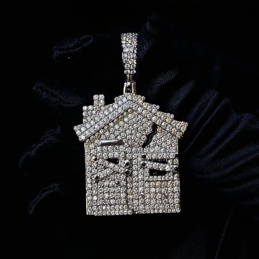 Moissanite 3.00 ctw Trap House Pendant