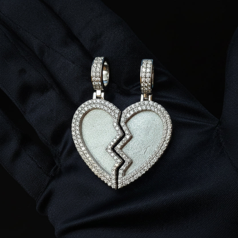 Moissanite 7.00 ctw Heart Memory Pendant