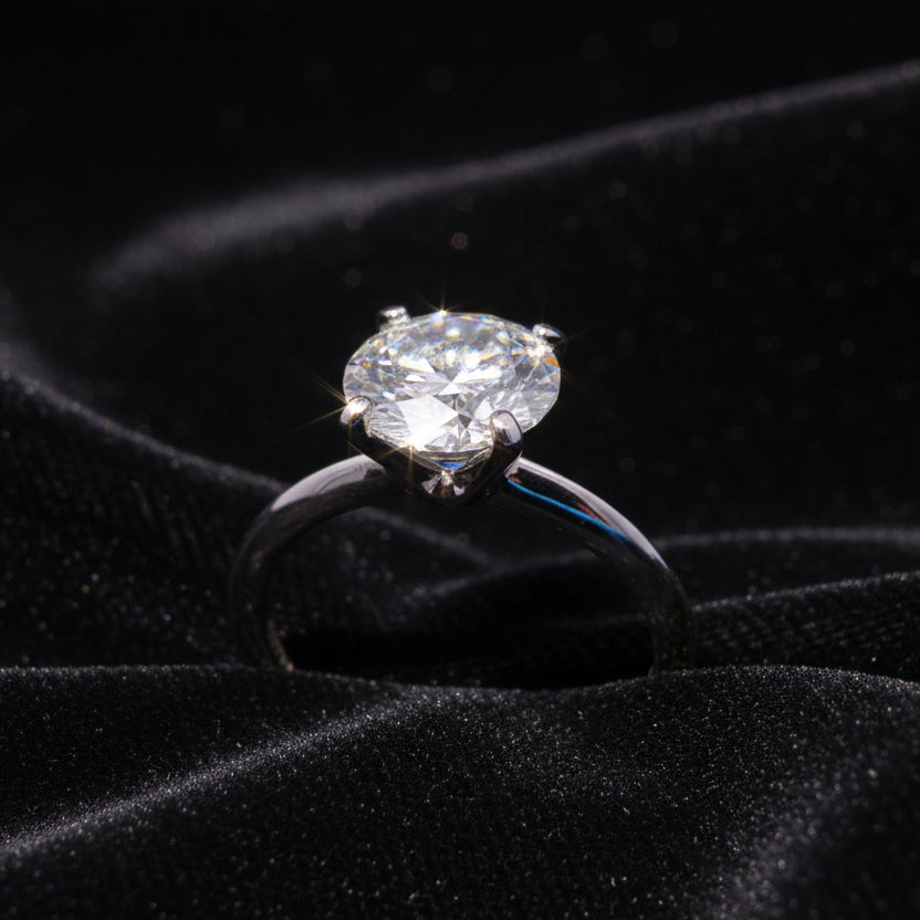 Moissanite 3.00 ctw Round Engagement Ring