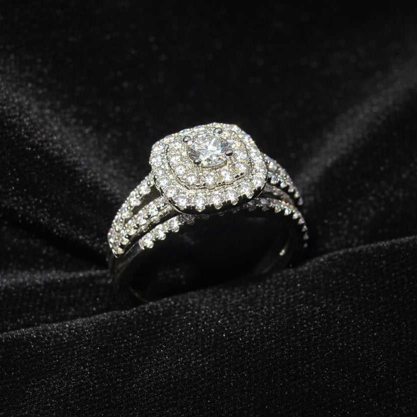 Moissanite 1.5 ctw Emerald Ring