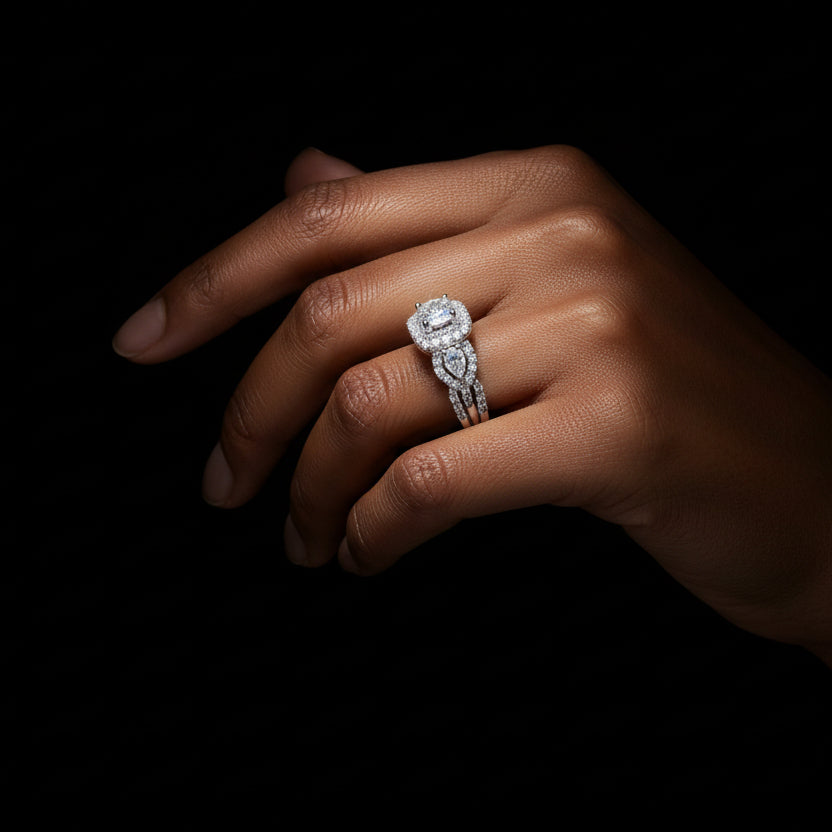 Moissanite 2.99 ctw Square Ring