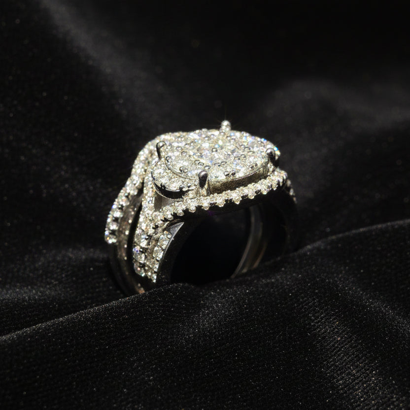 Moissanite 2.61 ctw Emerald Ring