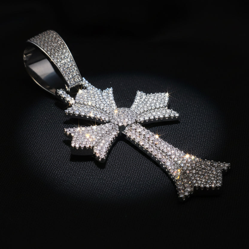 Moissanite 5.78 ctw Excellent Cross Fine Pendant