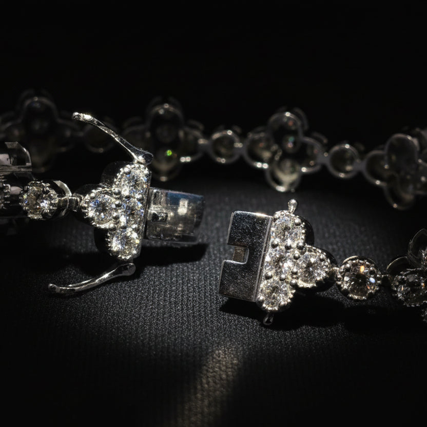 Moissanite 8.3 ctw Rounded Cross Bracelet