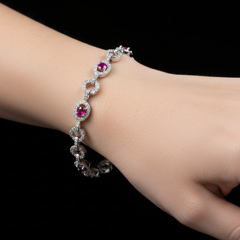 Moissanite 1.54 ctw Oval Shaped Bracelet