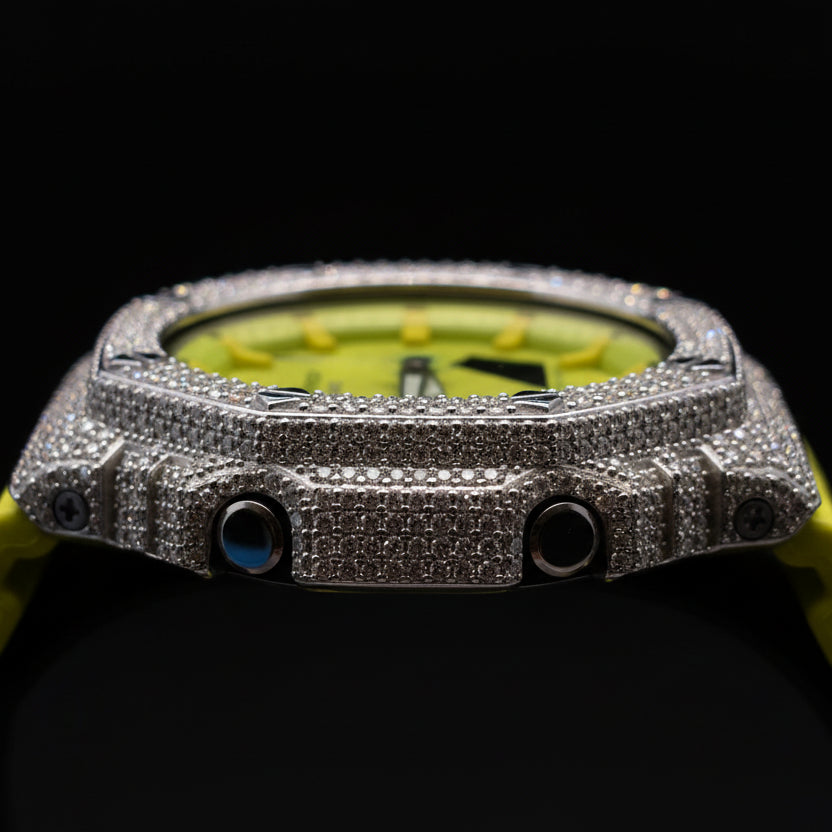 Iced Out Casio G-Shock 7.00 Ctw Moissanite