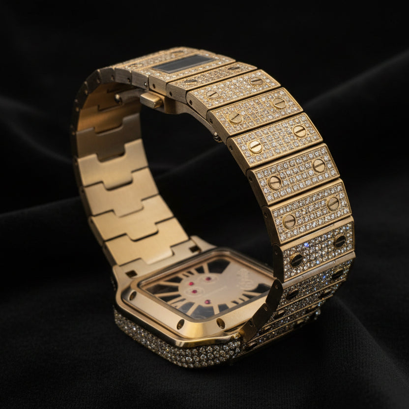 Moissanite 14.01 ctw Skeleton Watch