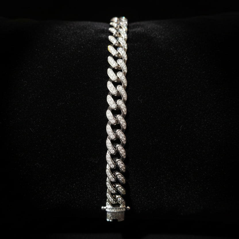 Moissanite 3.32 ctw Cuban Link Bracelet 10mm