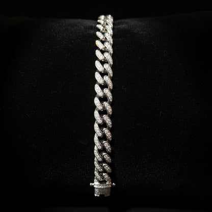 Moissanite 3.32 ctw Cuban Link Bracelet 10mm