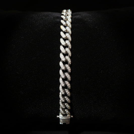 Moissanite 3.32 ctw Cuban Link Bracelet 10mm
