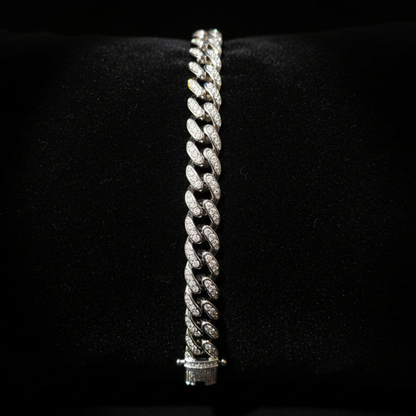 Moissanite 3.32 ctw Cuban Link Bracelet 10mm