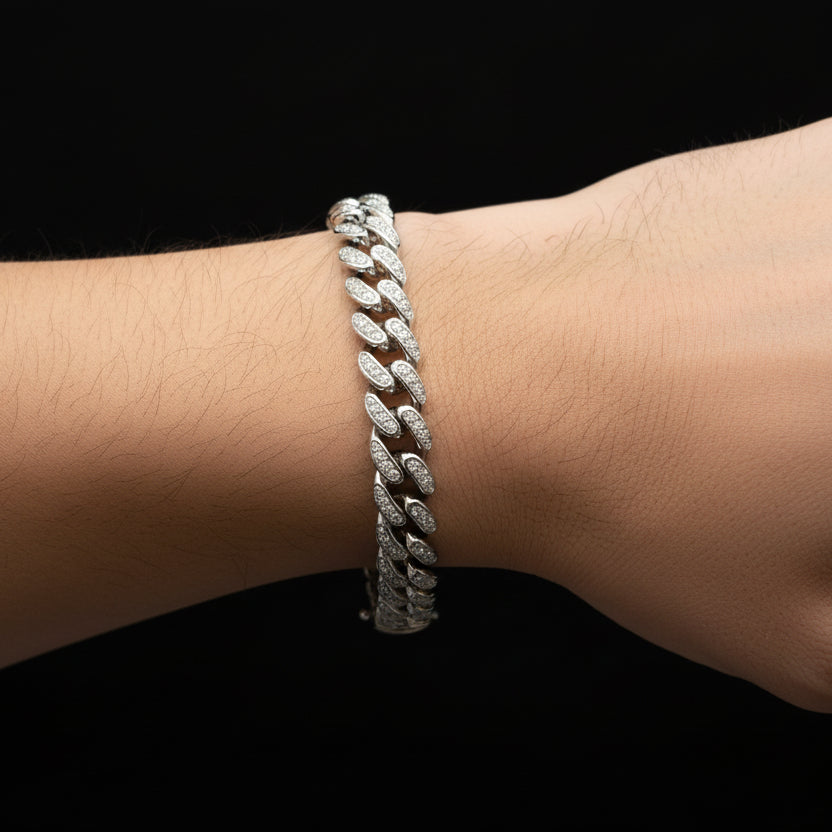 Moissanite 3.32 ctw Cuban Link Bracelet 10mm