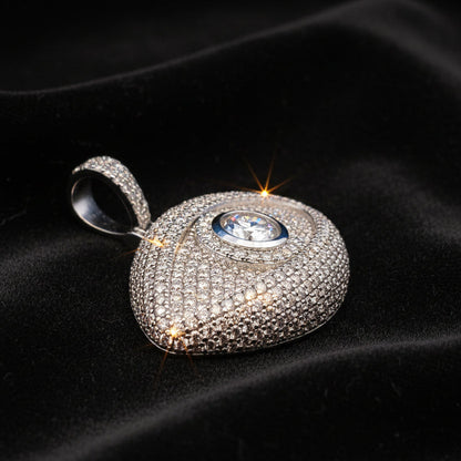 925 Evileye Sterling Silver Moissanite Pendant