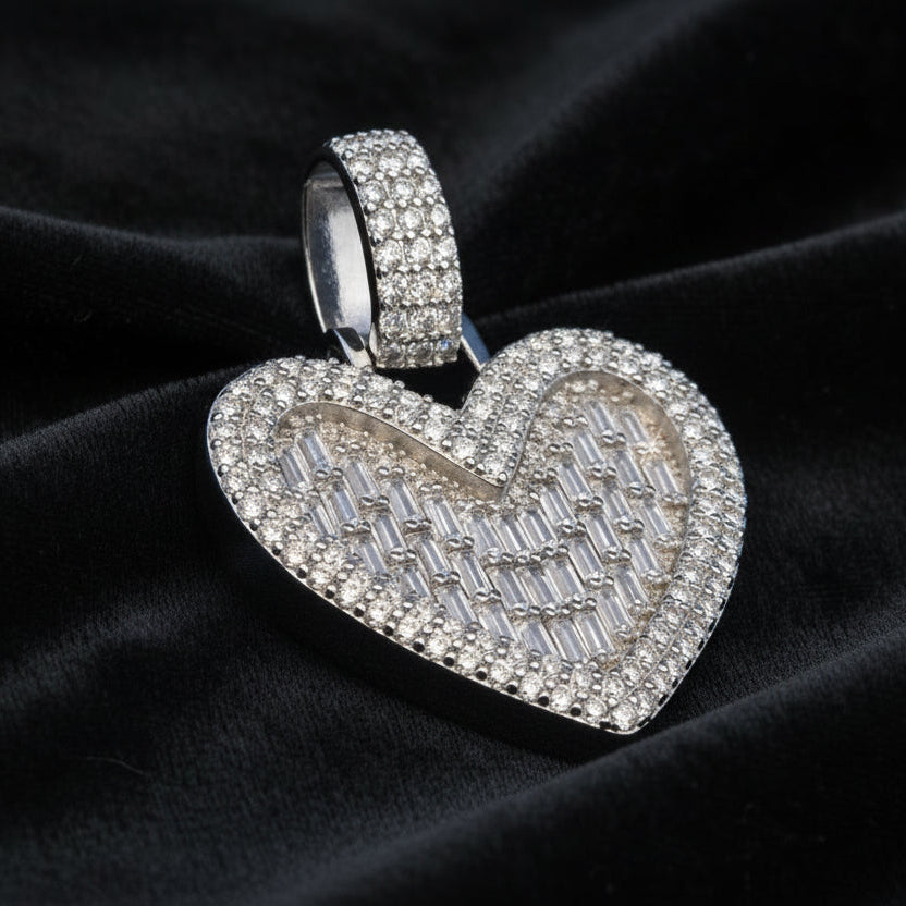 Moissanite 4.88 ctw Heart Pendant