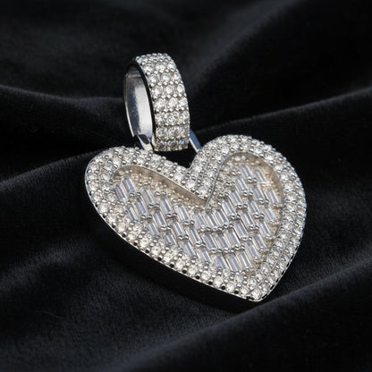 Moissanite 4.88 ctw Heart Pendant