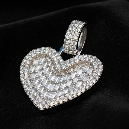 Moissanite 4.88 ctw Heart Pendant