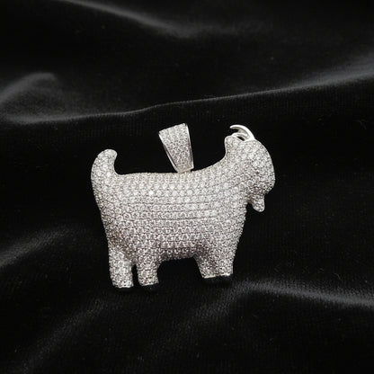 Moissanite 7.26 ctw Goat Pendant