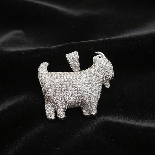 Moissanite 7.26 ctw Goat Pendant