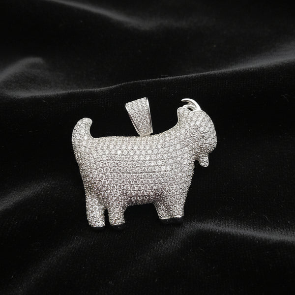 Moissanite 7.26 ctw Goat Pendant