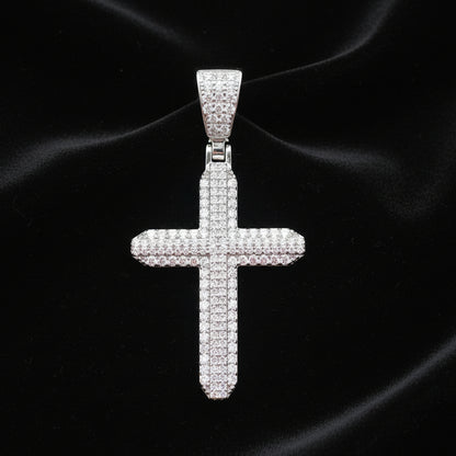 Moissanite 1.87 ctw Stunning Cross Pendant