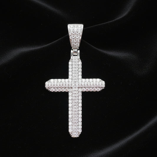 Moissanite 1.87 ctw Stunning Cross Pendant