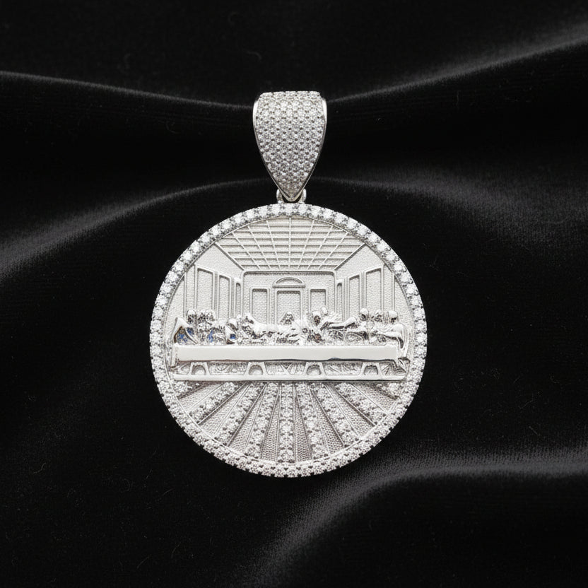 Moissanite 1.34 ctw Last Supper Pendant