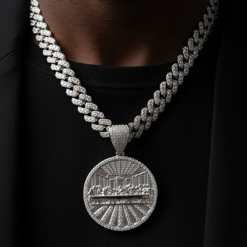 Moissanite 1.34 ctw Last Supper Pendant