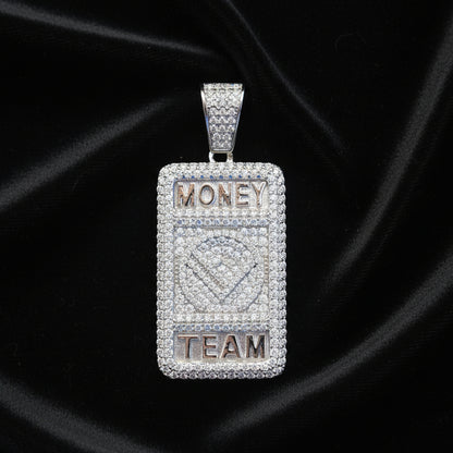 Moissanite 1.81ctw Money Team Pendant
