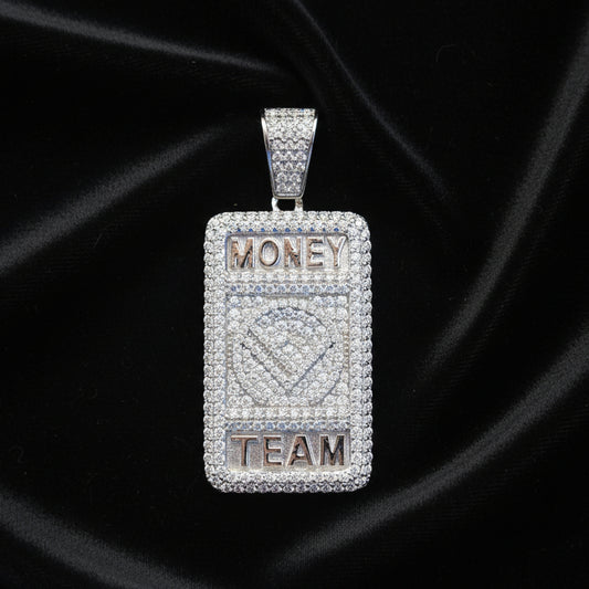 Moissanite 1.81ctw Money Team Pendant