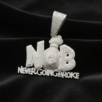 Moissanite 7.08 ctw NGB Pendant