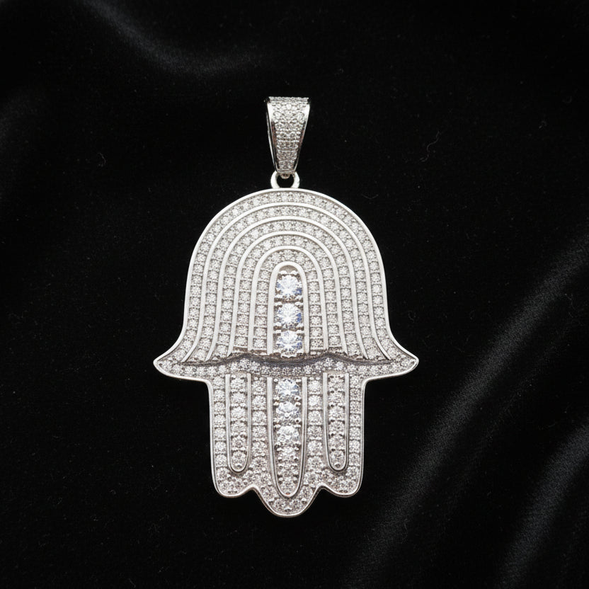 Moissanite 2.30 ctw Hamsa Pendant