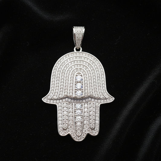 Moissanite 2.30 ctw Hamsa Pendant
