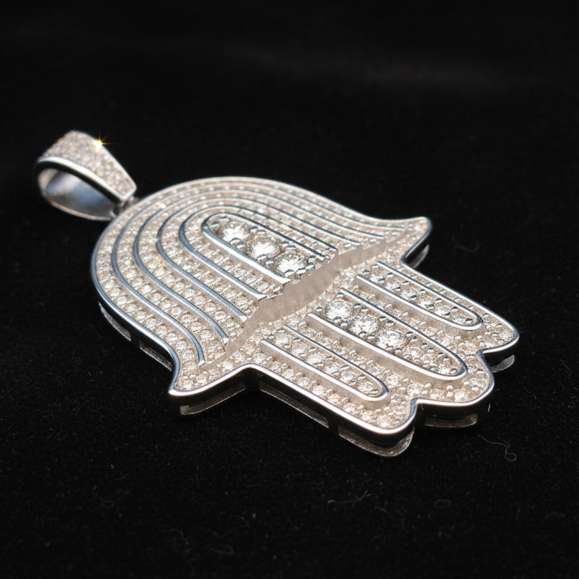 Moissanite 2.30 ctw Hamsa Pendant