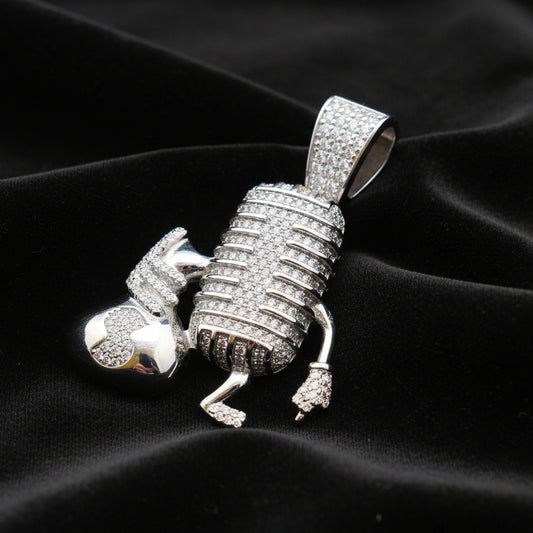 Moissanite 2.64ctw Mic With Money Bag Pendant