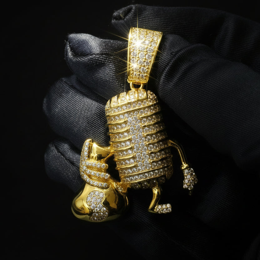 Moissanite 2.64ctw Mic With Money Bag Pendant