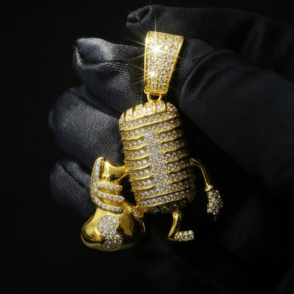 Moissanite 2.64ctw Mic With Money Bag Pendant