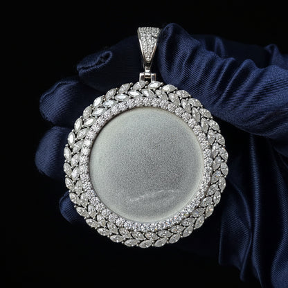 Moissanite 6.70ctw Custom Marquise Stone Memory Pendant