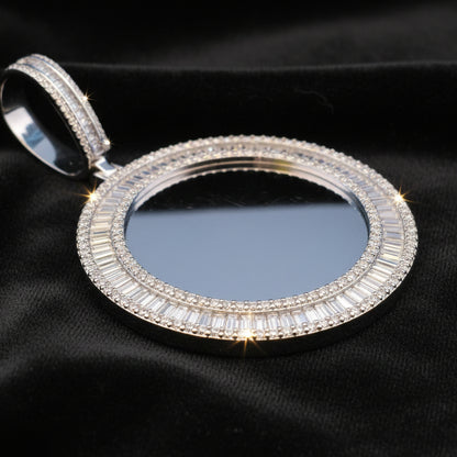 Moissanite 7.40 ctw Circle Memory Pendant