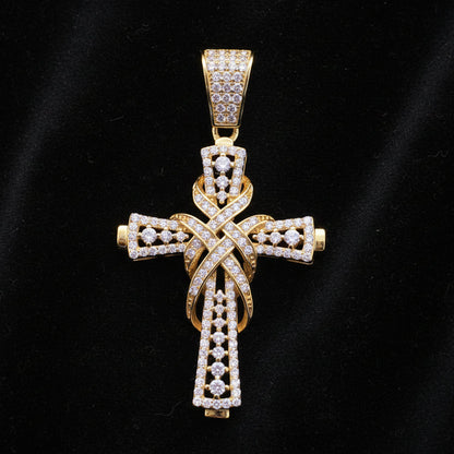 Moissanite 1.30 ctw Diamond Cross Pendant