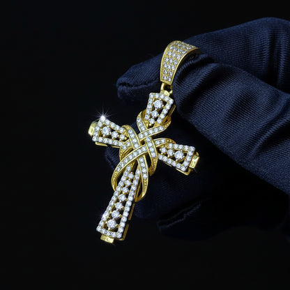 Moissanite 1.30 ctw Diamond Cross Pendant