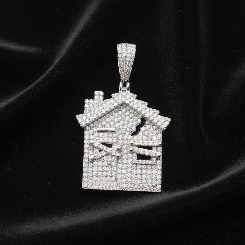 Moissanite 3.00 ctw Trap House Pendant