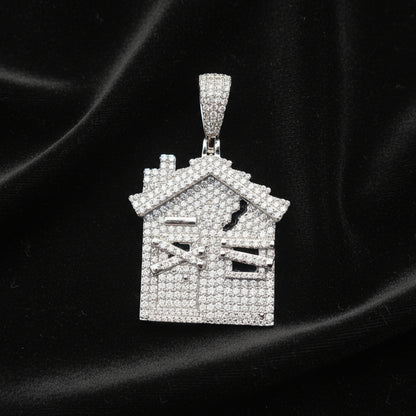 Moissanite 3.00 ctw Trap House Pendant