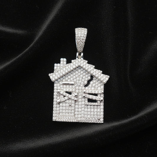 Moissanite 3.00 ctw Trap House Pendant