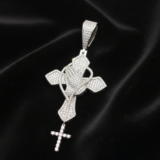 Moissanite 2.42 ctw Zircon Cross Pendant