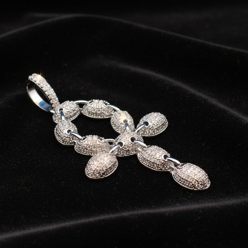 Moissanite 2.12 ctw Ankh Cross Pendant