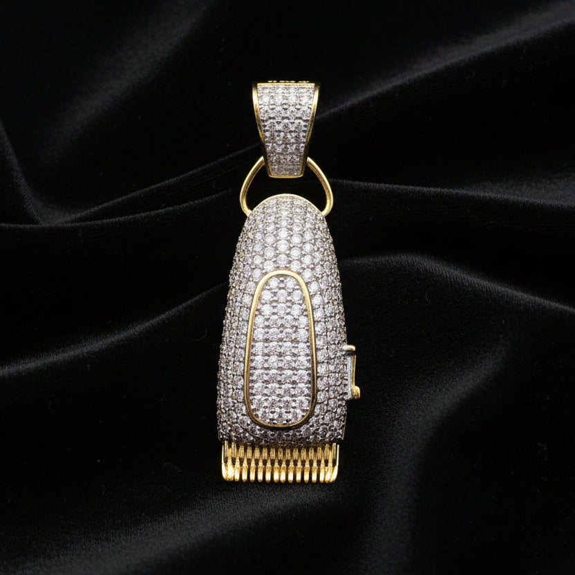 Moissanite 2.16 ctw Barber Clipper Pendant