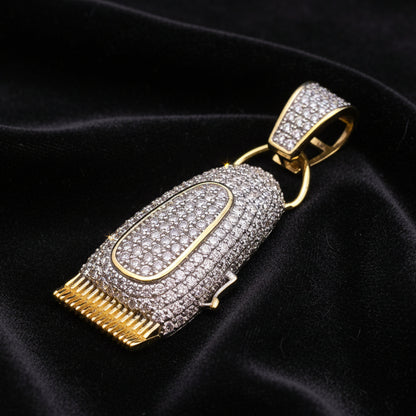 Moissanite 2.16 ctw Barber Clipper Pendant
